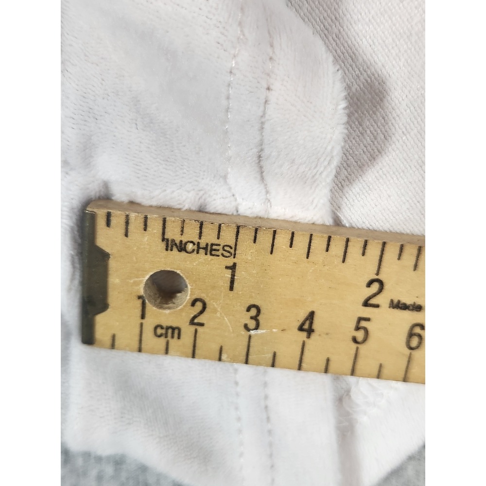 Juicy Couture Sleep Shorts Women Large cream Rhinestone Velour Lounge - Picture 8 of 10